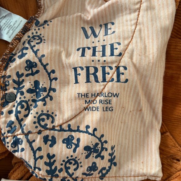 Harlow Wide Leg Corduroy Pants - Size 30 (Free People) - Picture 8 of 10